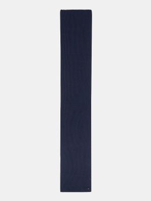 Bufanda de algodón Tommy Hilfiger azul