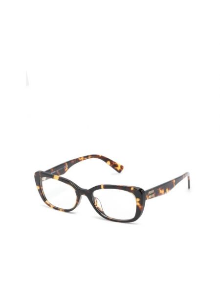 Okulary korekcyjne Miu Miu brązowe