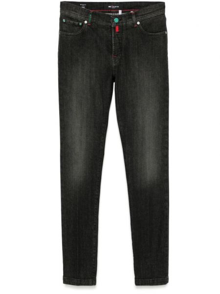 Hoikka slim fit-farkut Kiton musta