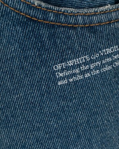 Bootcut jeans mit print ausgestellt Off-white