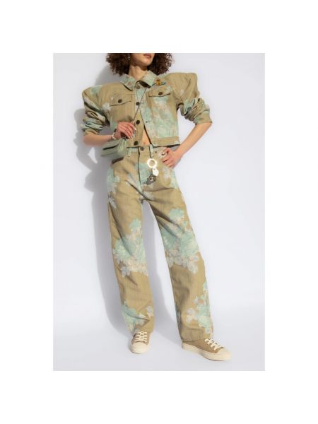 Pantalones rectos de tejido jacquard Vivienne Westwood