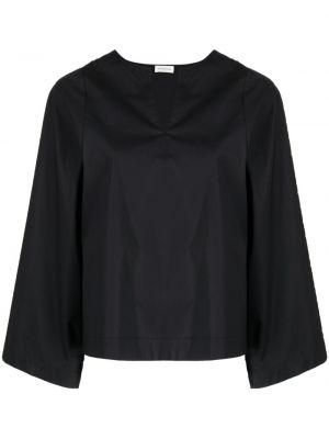 Блуза с v-образно деколте By Malene Birger черно