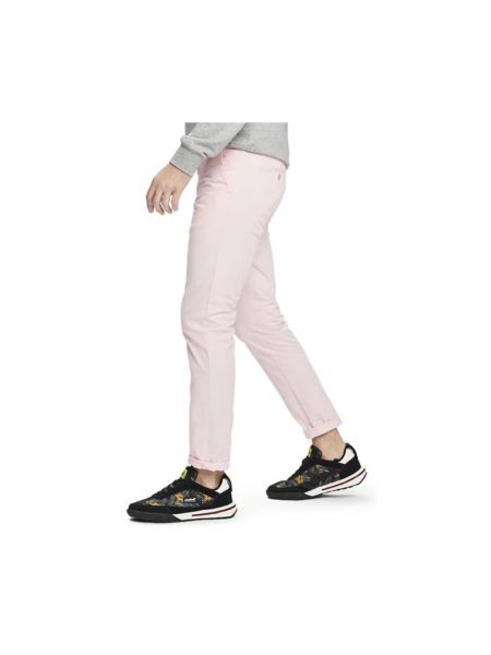 Pantalones chinos de algodón unicolor Scotch & Soda rosa