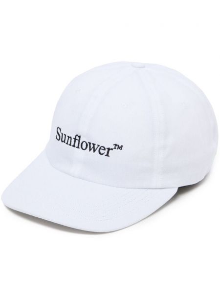 Памучна шапка с козирки бродирана Sunflower