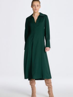 Slim fit ruha Gant zöld
