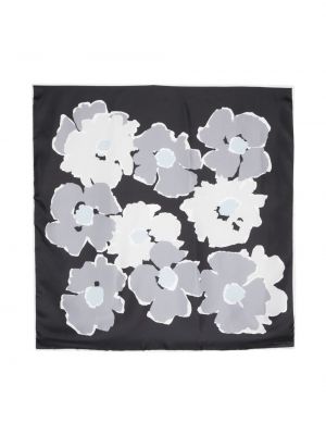 Копринен шал на цветя с абстрактен десен Aspinal Of London