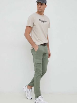 Карго панталони Pepe Jeans зелено