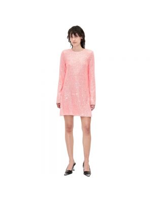 Mini vestido con lentejuelas Stine Goya rosa