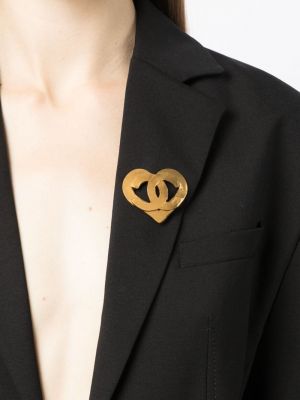 Südametega pross Chanel Pre-owned kuldne