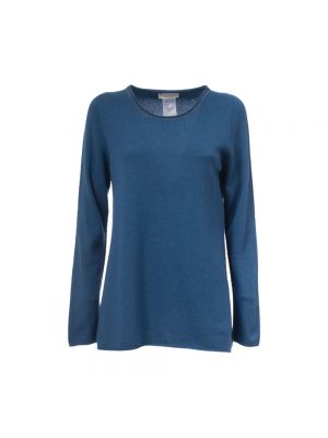 Sweter z kaszmiru Le Tricot Perugia niebieski