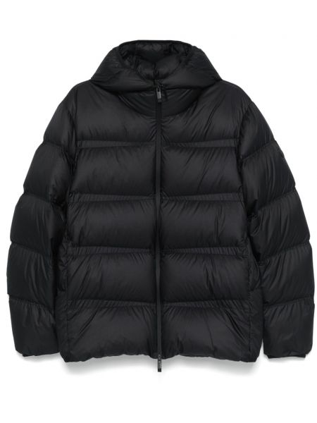 Uzun ceket Moncler siyah