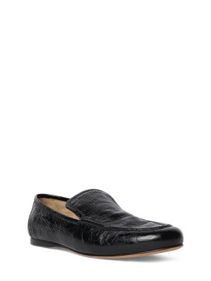 Pantofi loafer din piele Khaite negru