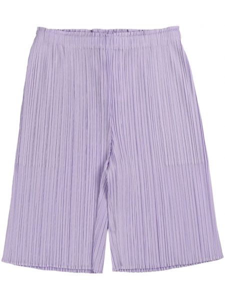 Plisuoti šortai Pleats Please Issey Miyake violetinė