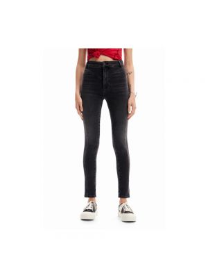 Skinny jeans Desigual schwarz