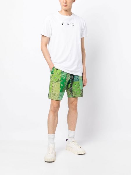 Shorts de sport à imprimé Readymade vert