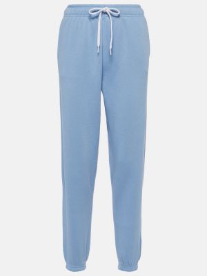 Fleecové sportovní kalhoty Polo Ralph Lauren modré