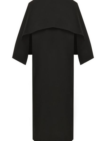 Черное хлопковое платье Jil Sander