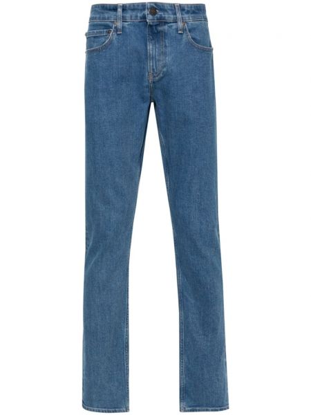 Slim fit priliehavé skinny fit džínsy s nízkym pásom Calvin Klein modrá