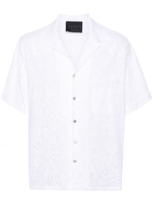 Lněná košile Saints Studio bílá