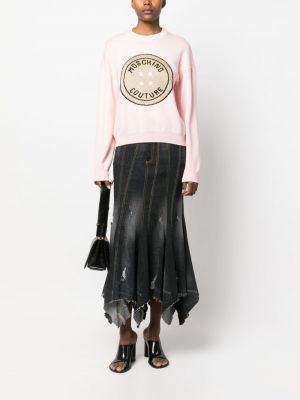 Pull en laine Moschino rose