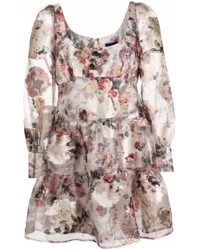 Trykt floral dress Marchesa Notte