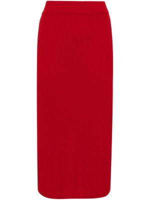 Vlnená puzdrová sukňa Mr. Mittens červená