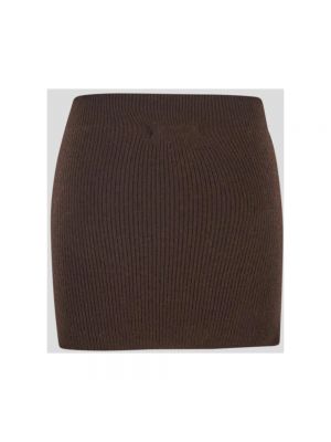 Mini falda Laneus marrón
