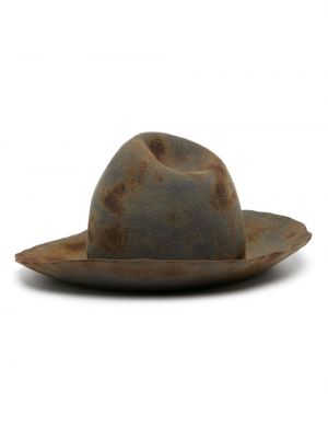 Вълнена шапка с протрити краища Yohji Yamamoto