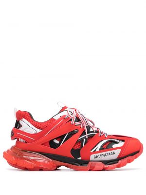 Zapatillas transparentes Balenciaga Track rojo