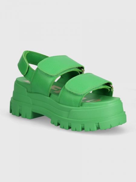 Sandály na platformě Buffalo zelené