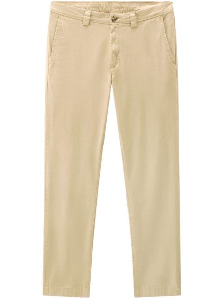 Pantalon chino brodé Woolrich beige