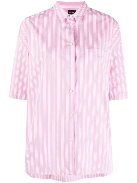 Camisa a rayas Aspesi rosa