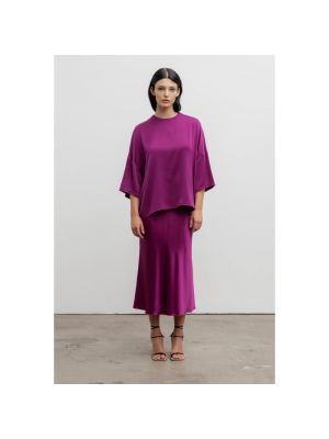 Blusa de seda Ahlvar Gallery violeta