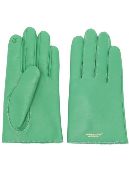 Kožené rukavice Undercover zelená