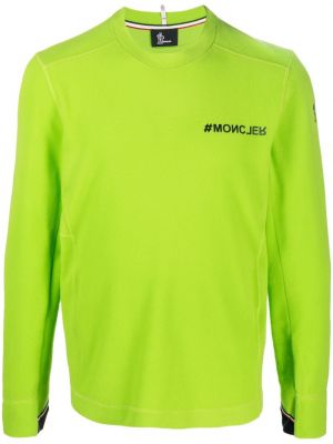 Sweatshirt mit print mit rundem ausschnitt Moncler Grenoble grün