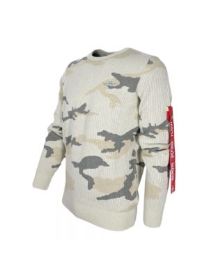 Sweatshirt mit print mit camouflage-print Aeronautica Militare beige