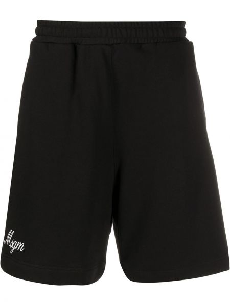 Pantalones cortos deportivos con estampado Msgm negro