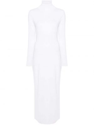 Πλεκτή μάξι φόρεμα Fabiana Filippi λευκό
