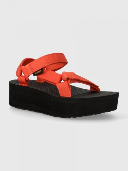 Sandale cu platformă Teva portocaliu