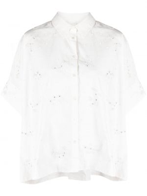 Памучна риза Essentiel Antwerp бяло