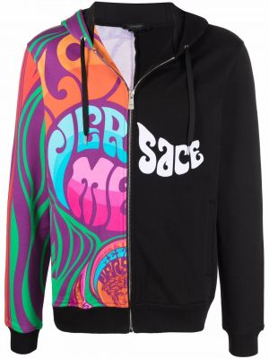 Hoodie Versace svart