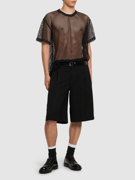 T-shirt in mesh Comme Des Garçons Homme Plus nero