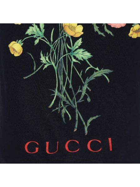 Top bawełniany Gucci Vintage czarny