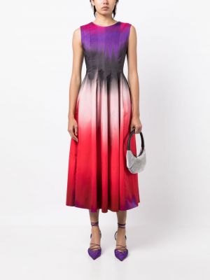 Plisované večerní šaty bez rukávů Philosophy Di Lorenzo Serafini fialové