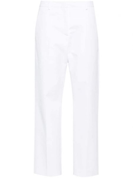 Ravne hlače Valentino Garavani bela