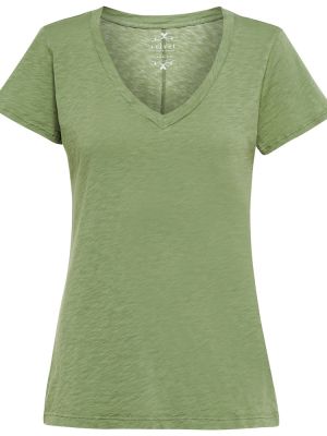 Хлопковая футболка Velvet, зеленый