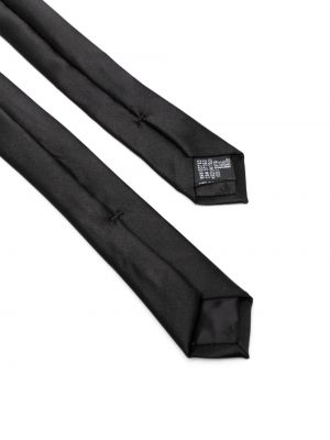 Cravate en soie Emporio Armani noir