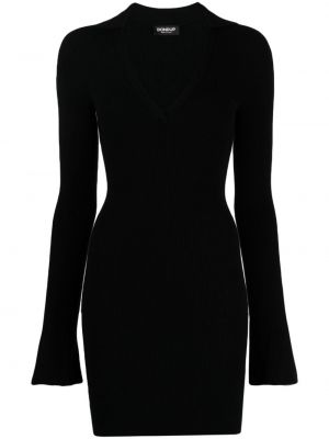 Kleid mit v-ausschnitt Dondup schwarz