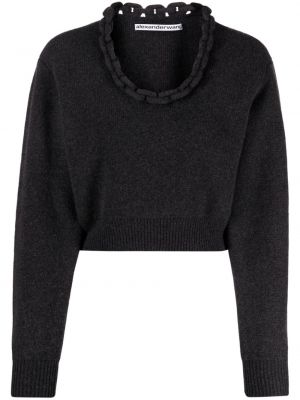 Кашмирен пуловер Alexander Wang сиво