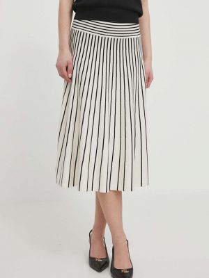 Midi sukně Lauren Ralph Lauren béžové
